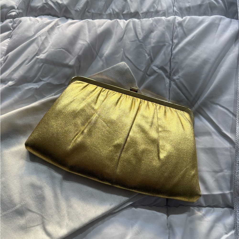 Elegant Gold Clutch Bag